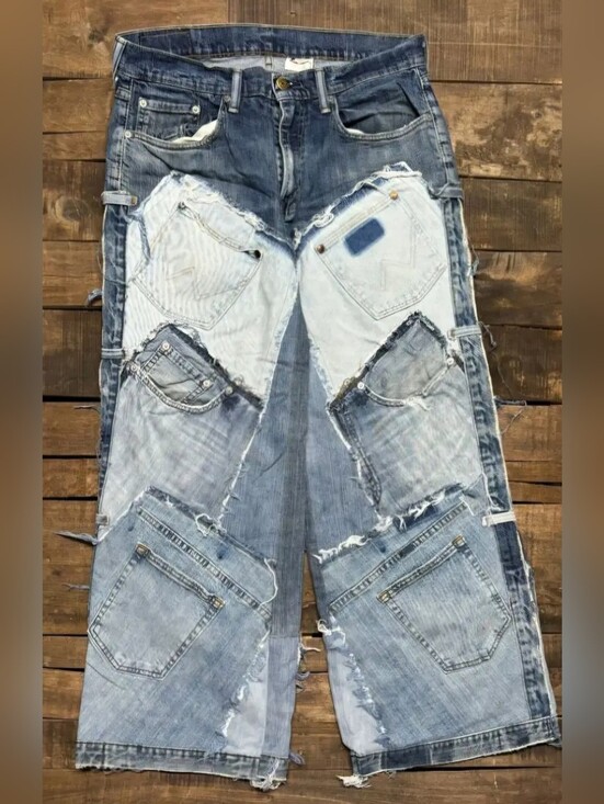 Jaded Gypsy Denim - #1634 Jaded Gypsy Patched On Up Jeans